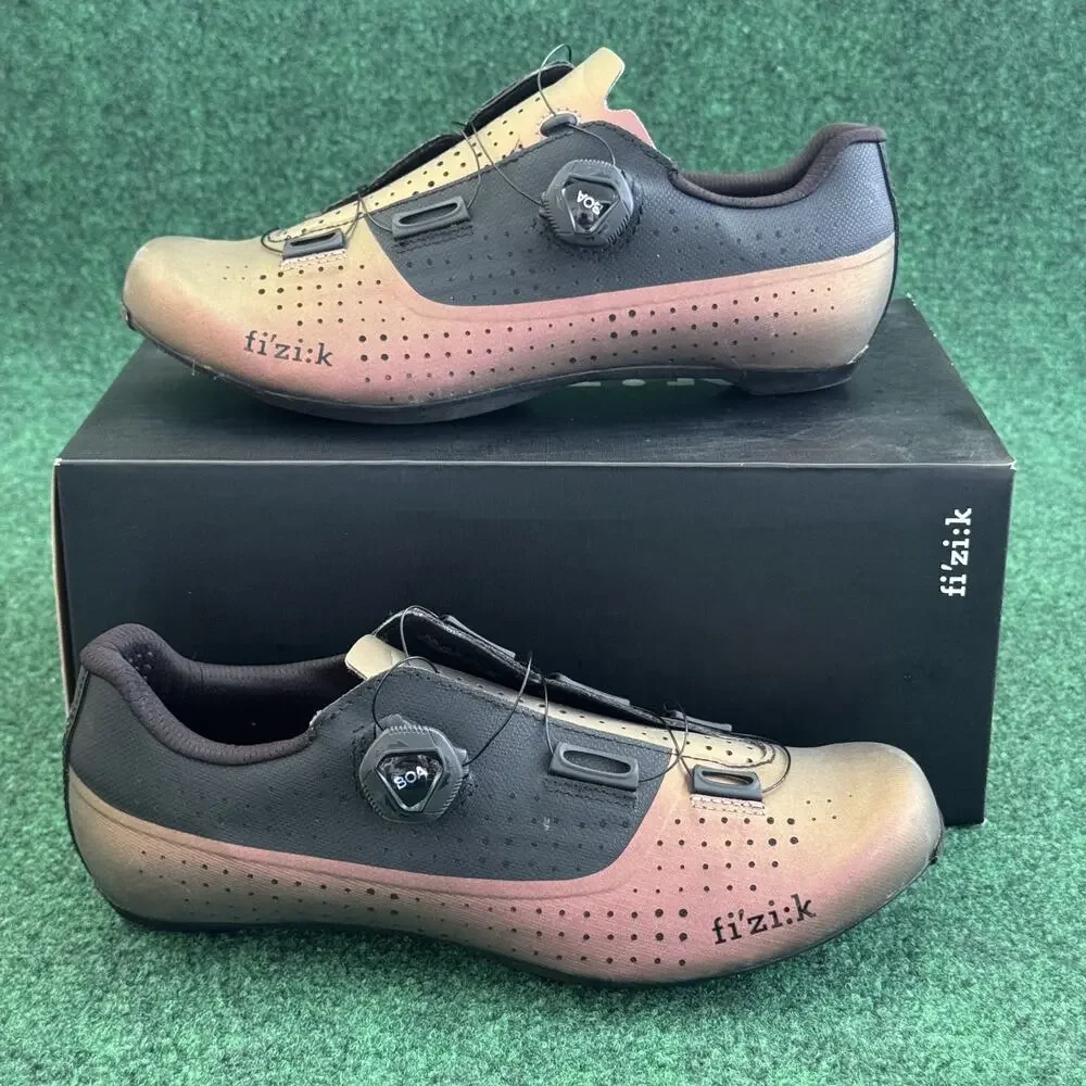 Fizik Tempo Overcurve R4 Iridescent Cycling Shoes Copper Black Men EU 41 US 8.25